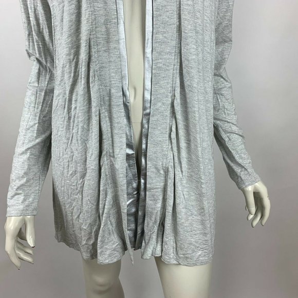 Lysse Canyon Drape Cardigan Open Front Wrap Silver - Picture 6 of 11